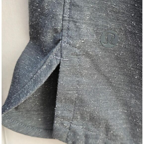 Lululemon Men’s Utility Tech Shirt Long Sleeve Hidden Buttons Grey Size Medium - Picture 3 of 5